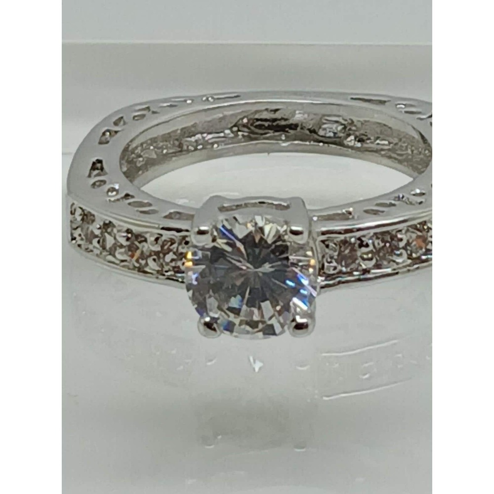 2 CT Unique Vintage Gold Plated Round Brilliant Sim Diamond CZ Engagement Ring 8 - Picture 11 of 11